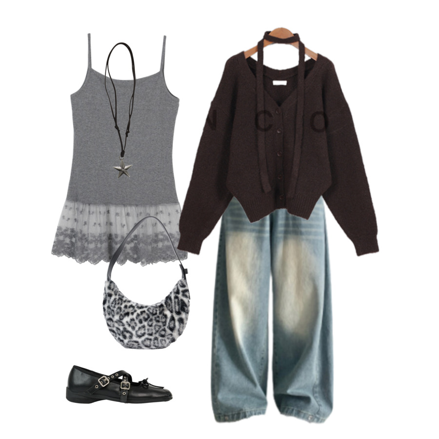 休閒風系列,日常,針織衫,肩背包,樂福鞋,長袖上衣,套裝,黑色,冬天 코디